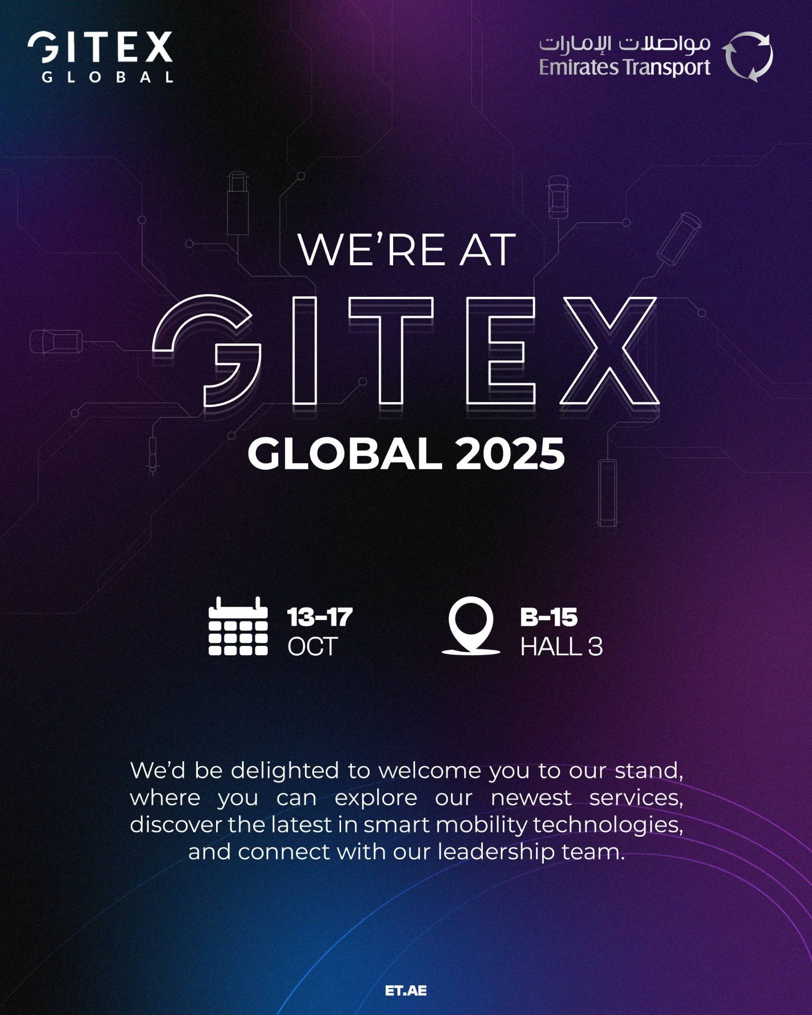 A Unique Interactive Journey Uniting the Past and Present of Emirates Transport at “GITEX Global 2025”